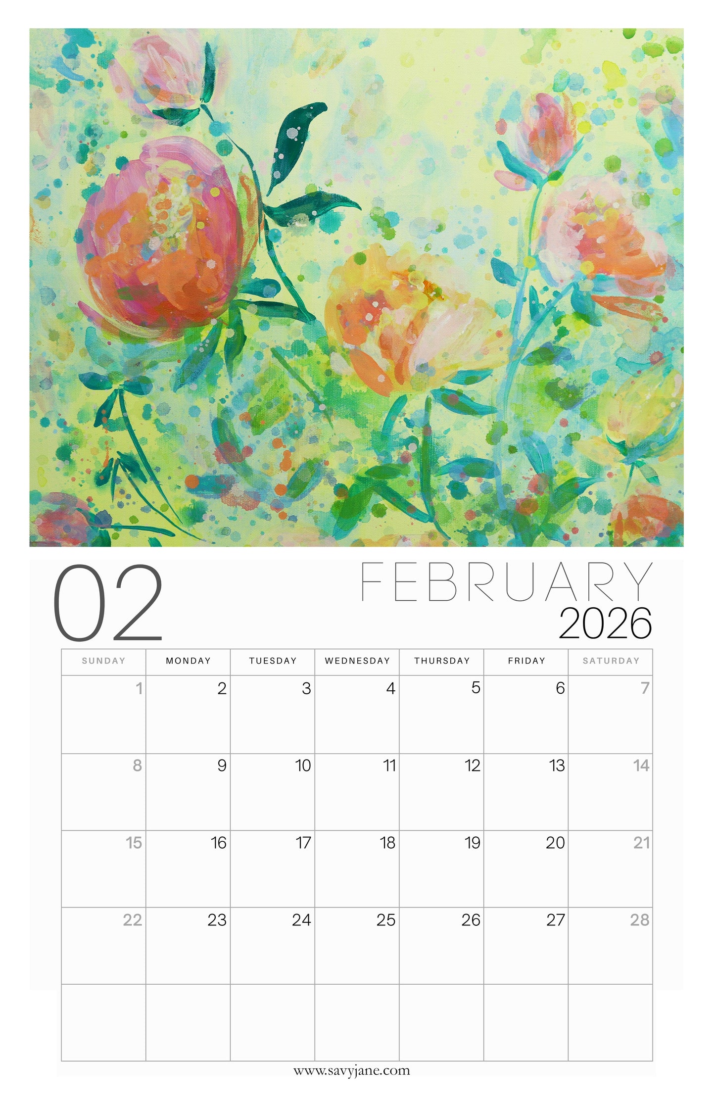 PRESALE_2026 Calendar of Hope + Free 5x7" Panel