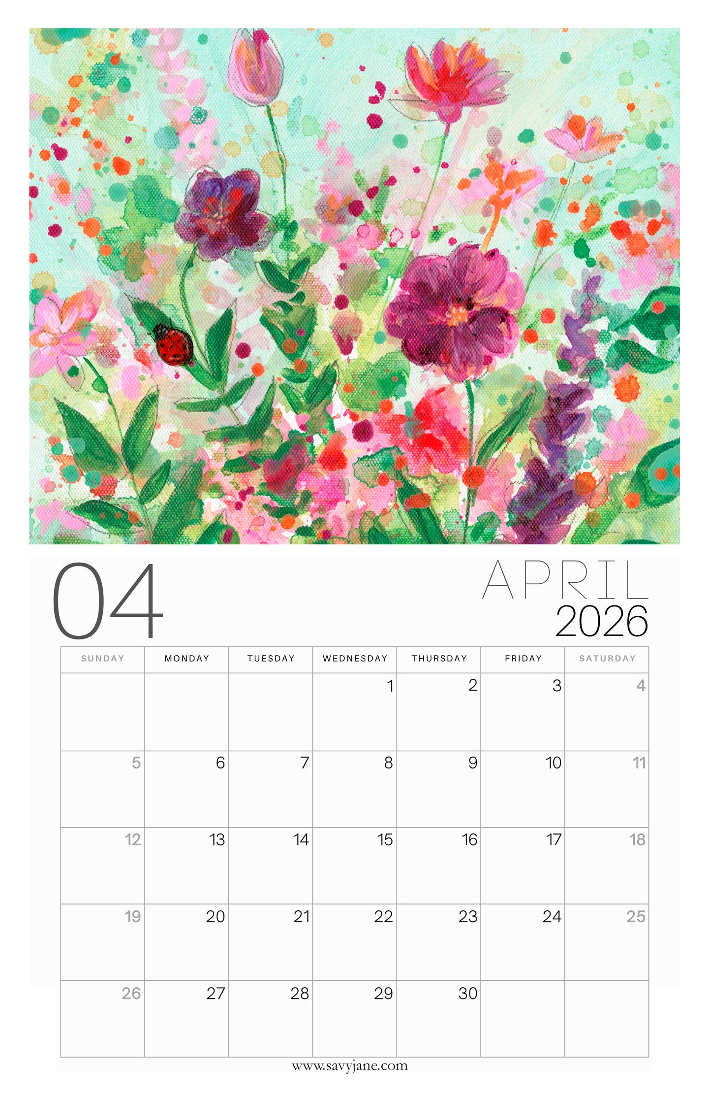 PRESALE_2026 Calendar of Hope + Free 5x7" Panel