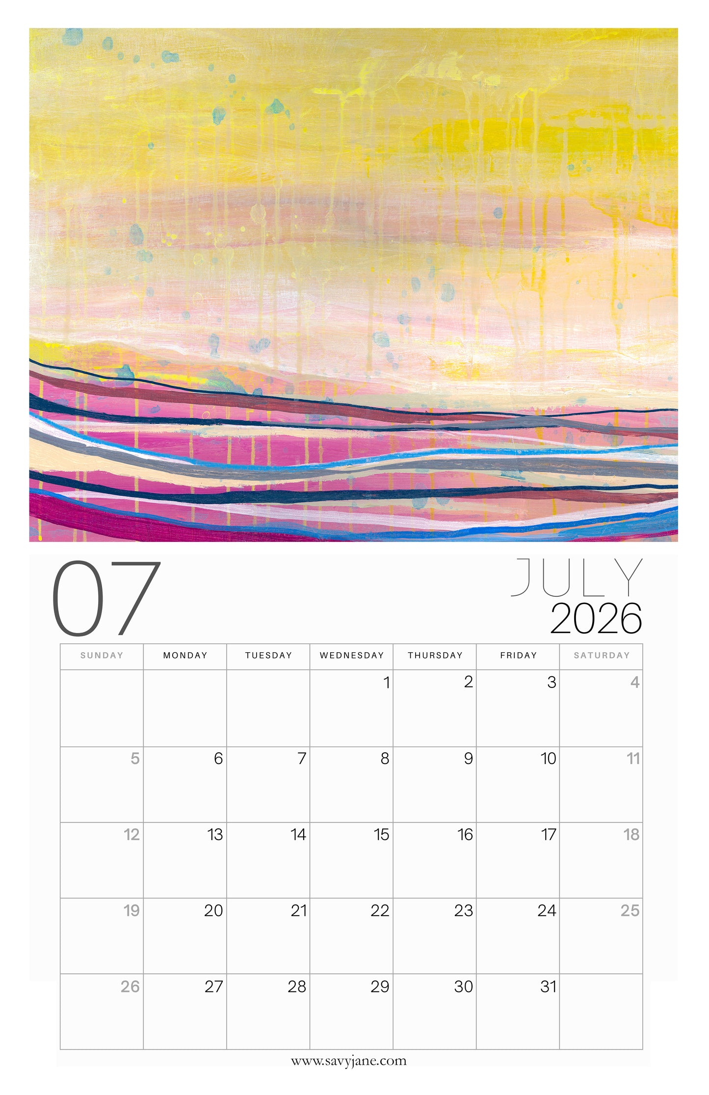 PRESALE_2026 Calendar of Hope + Free 5x7" Panel