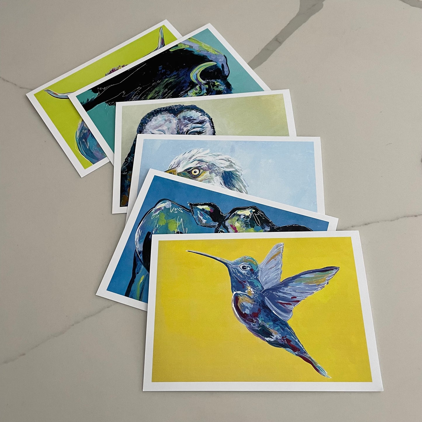 "Spirit Animal" Greeting Cards Gift Set (Includes 6 Cards and Envelopes)