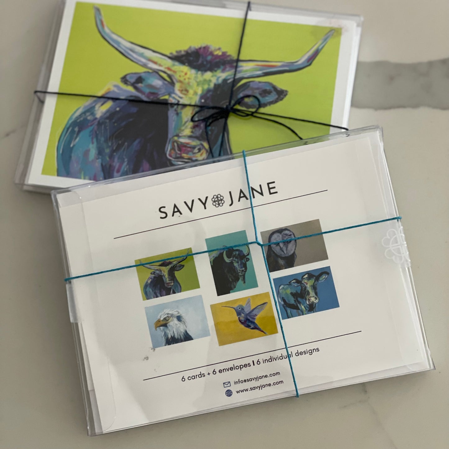 "Spirit Animal" Greeting Cards Gift Set (Includes 6 Cards and Envelopes)