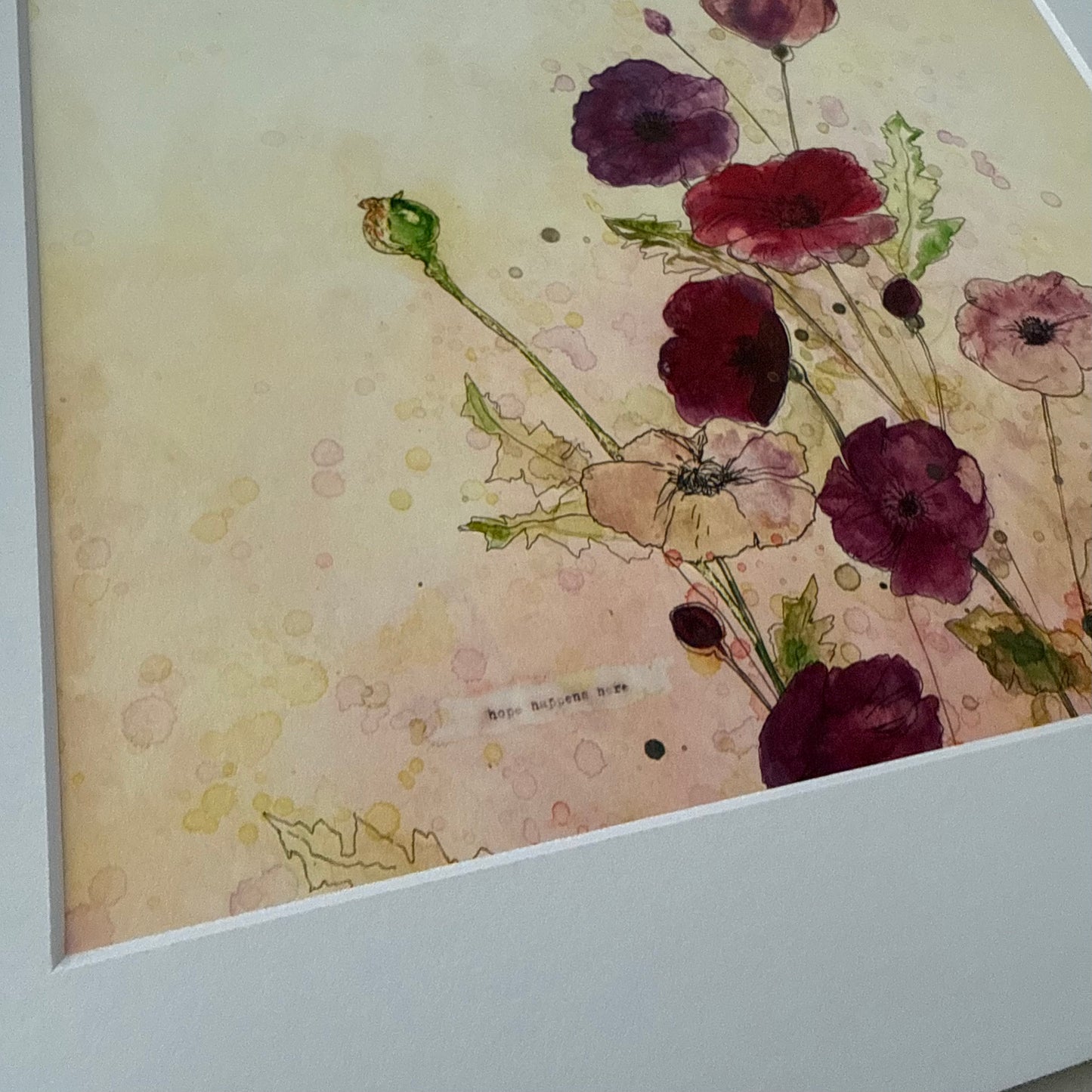 SALE - "Hope Happens Here" 10x8" Fine Art Print with Matboard