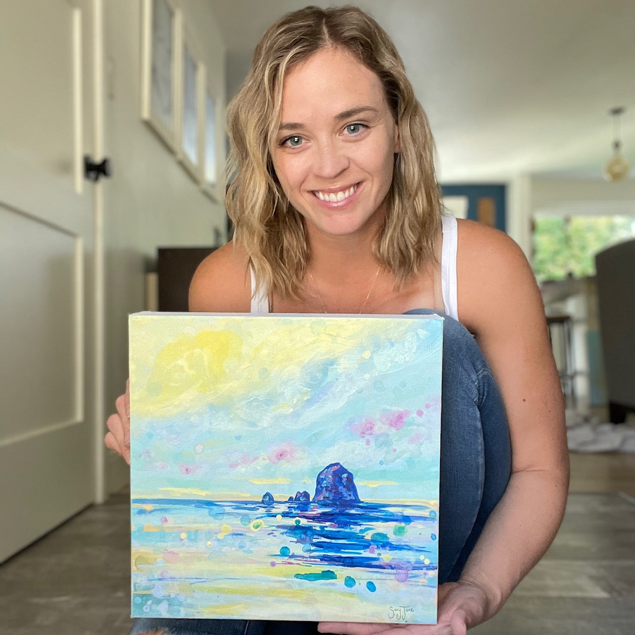 "Amethyst Skies" 12x12" Original Painting