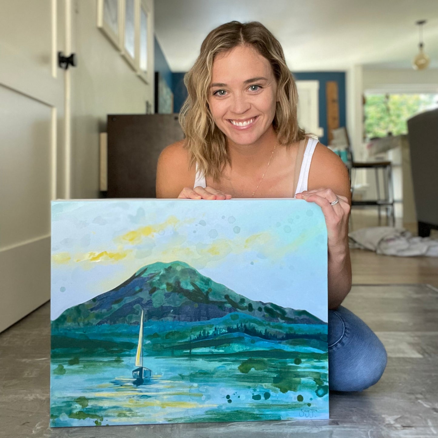 "Emerald Rainier" 20x16" Original Painting