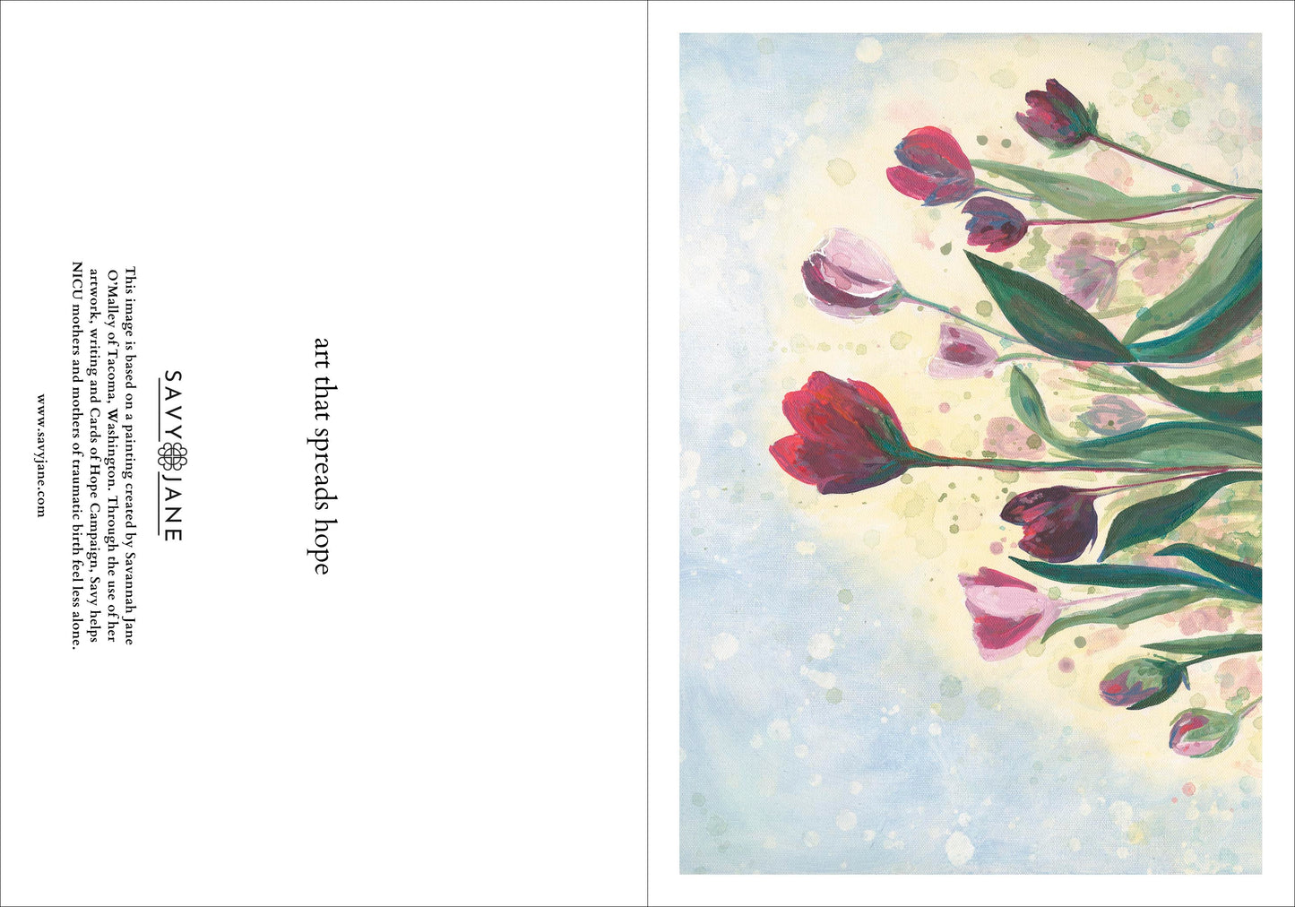 "Hope's Garden" 7x5" Greeting Card