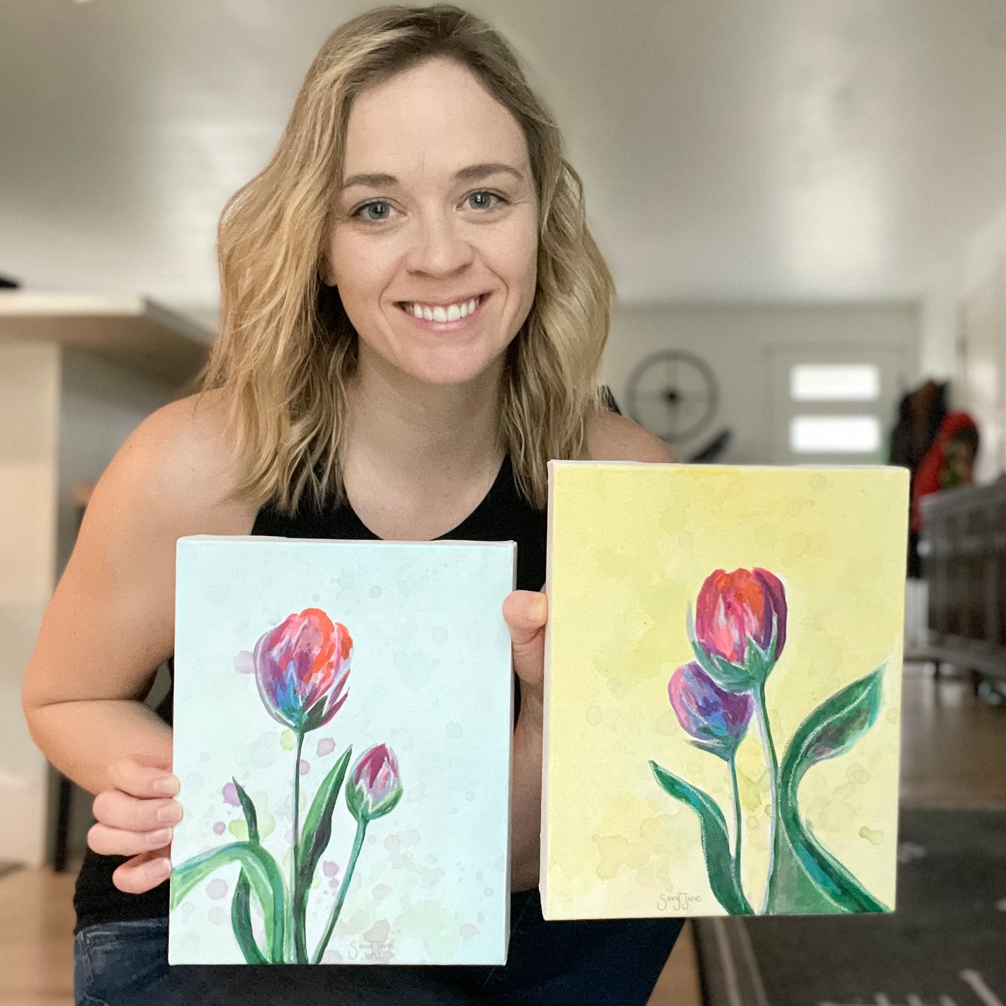 "Simple Tulips II" 8x10" Original Painting