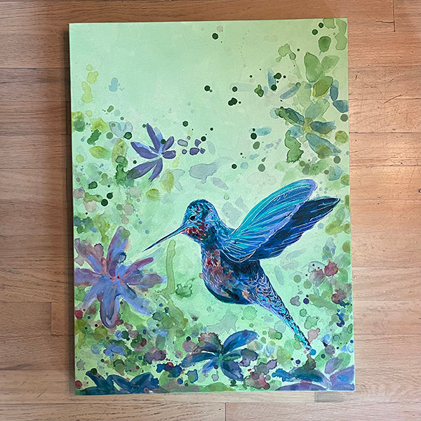 "Resilience in Cobalt I" 18x24" Original Painting