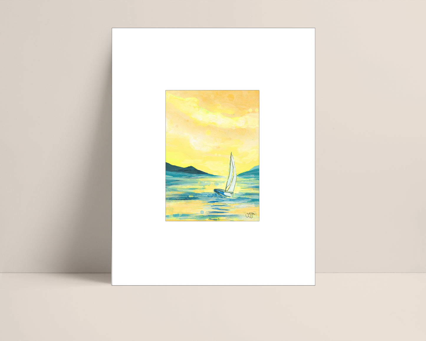 "Solitary Sails" Fine Art Print