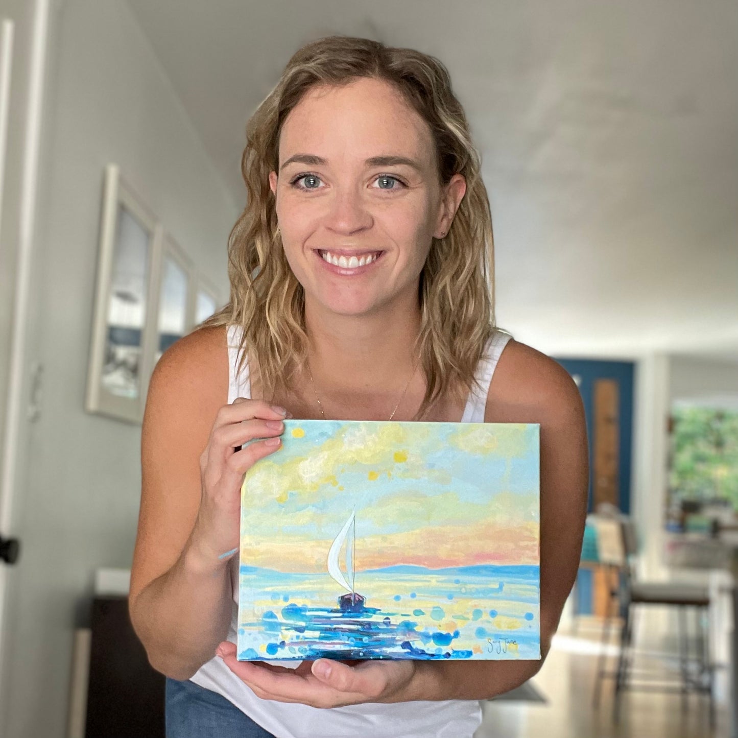 SOLD - "Solitude Sails" 10x8" Original Painting