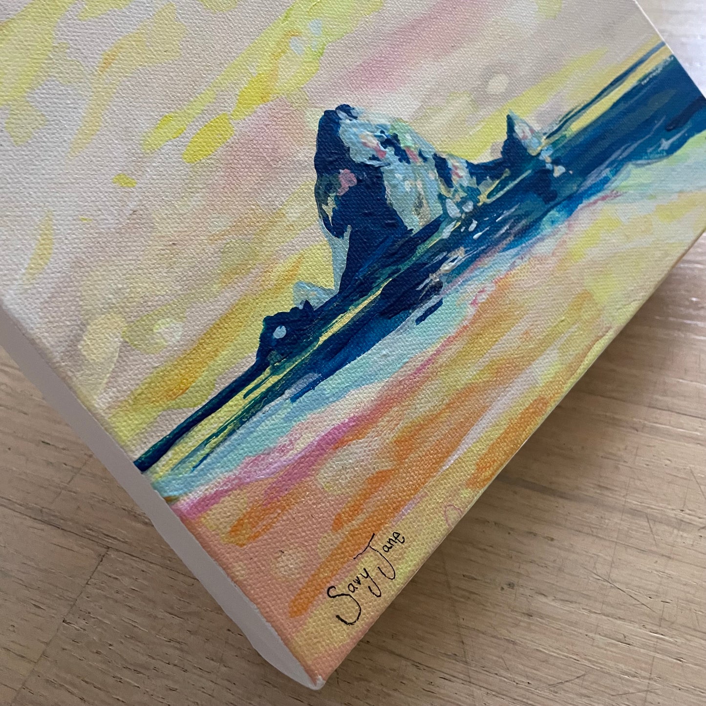 "Sorbet Seas" 12x12" Original Painting