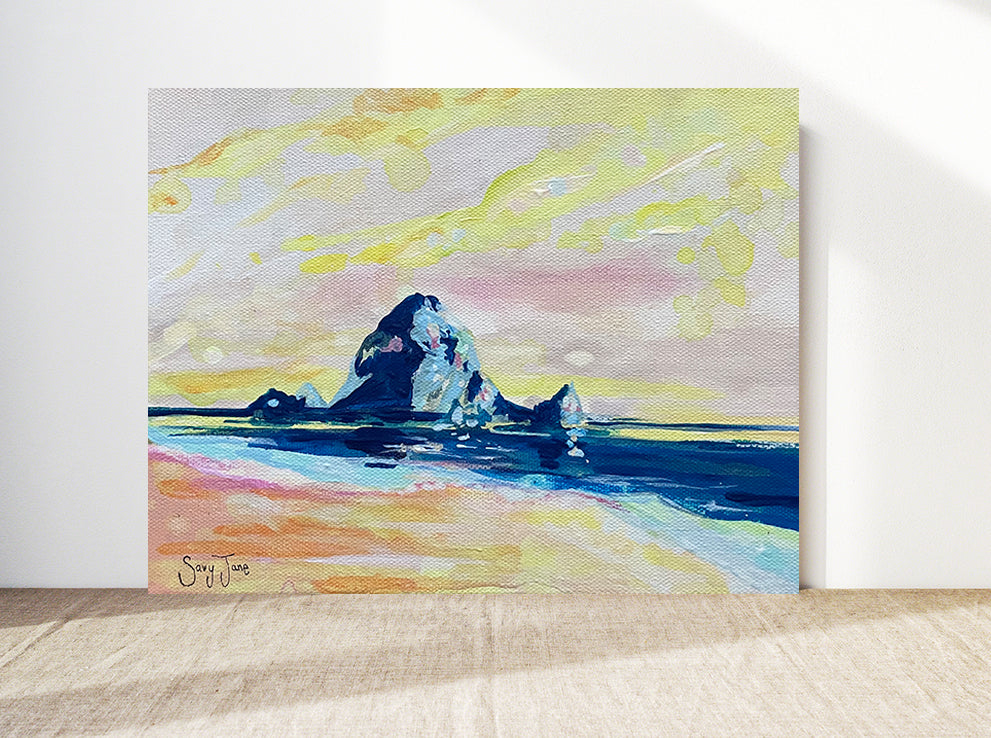 "Sorbet Seas" 12x12" Original Painting