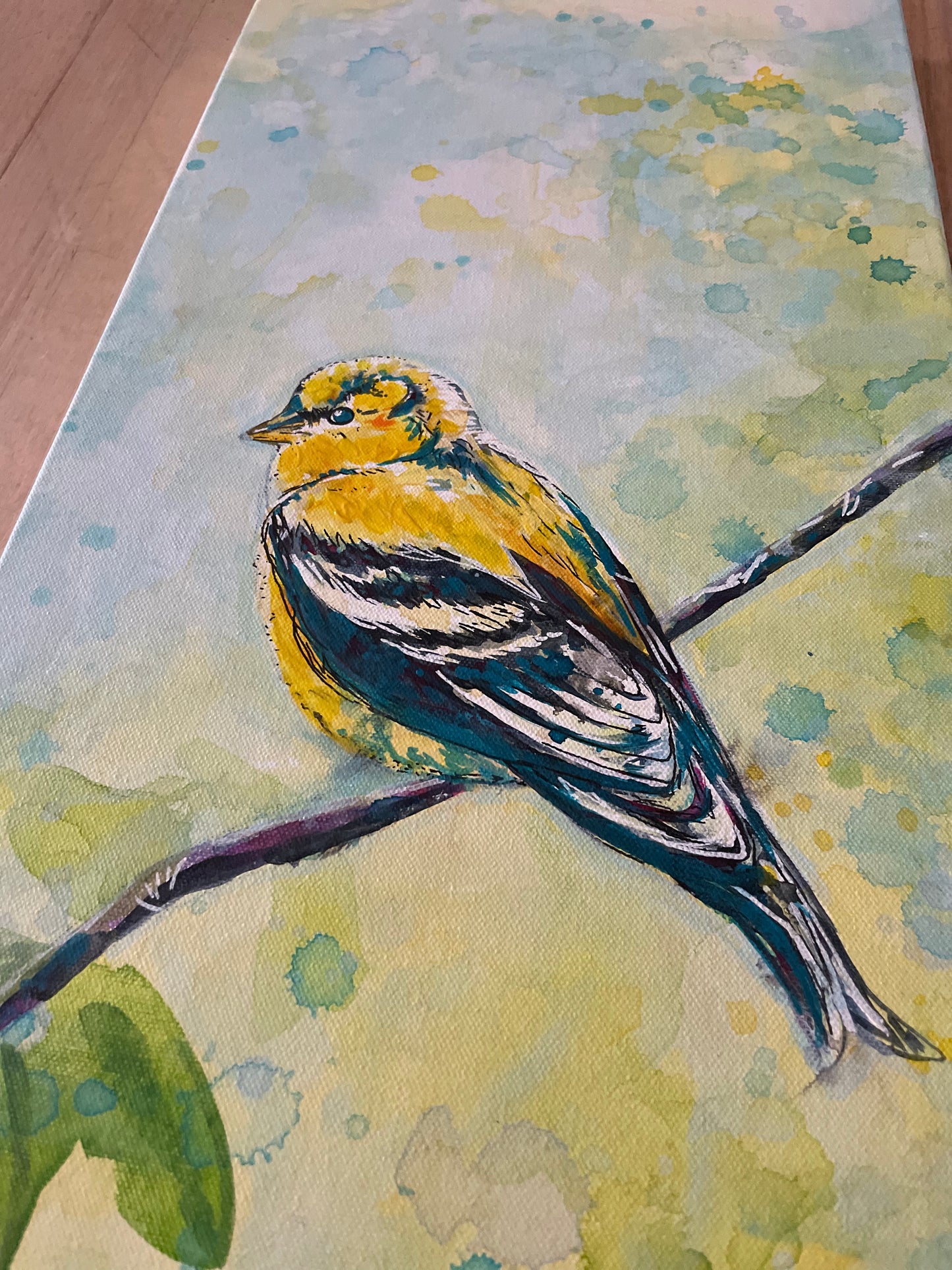 "Golden Insight" 15x30" Original Painting
