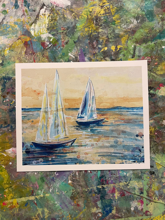 "Solace Sails" Mini Fine Art Print