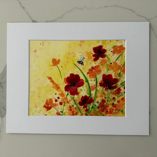 SALE - "Harvesting Hope" 10x8" Fine Art Print with Matboard