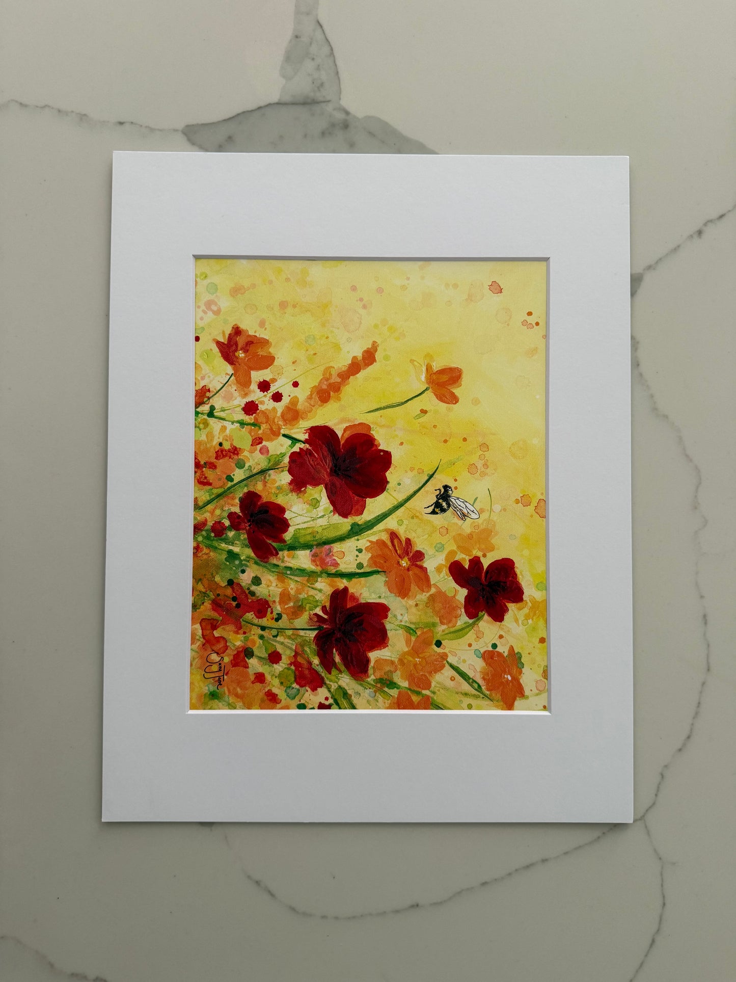 SALE - "Harvesting Hope" 10x8" Fine Art Print with Matboard