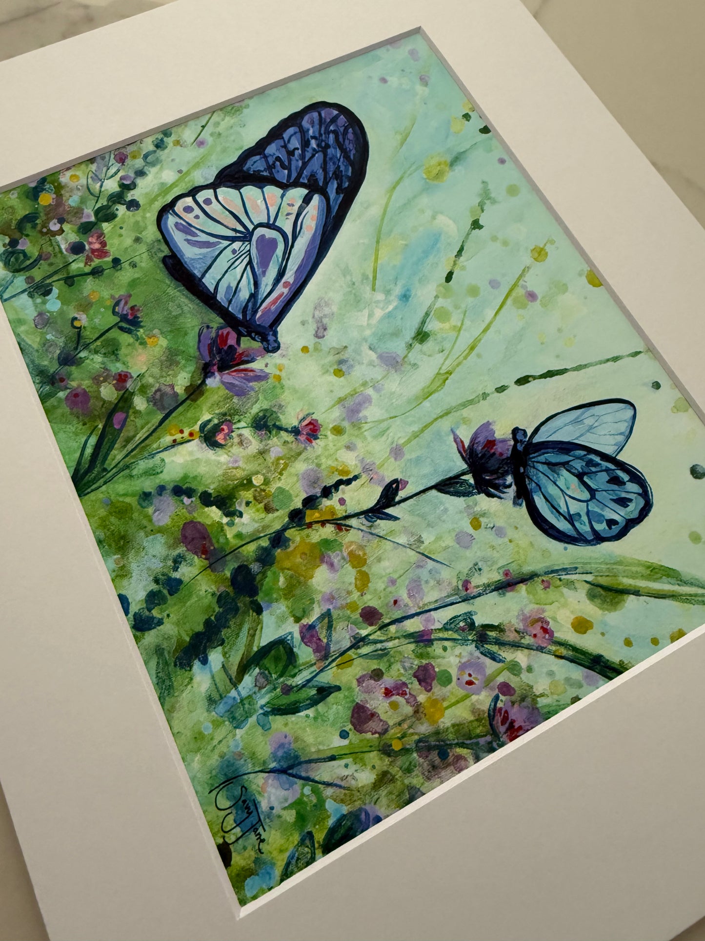SALE - "Spring Song" 10x8" Fine Art Print with Matboard
