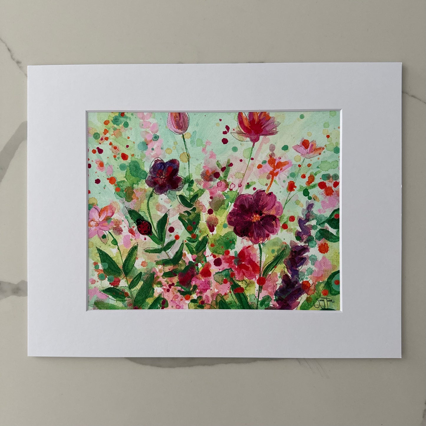 SALE - "Hope is Here in Violet" 10x8" Fine Art Print with Matboard