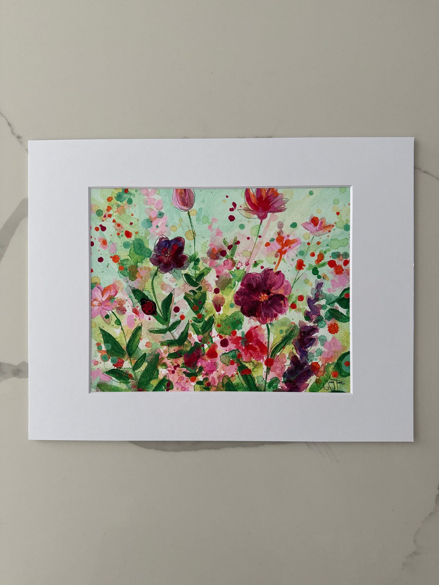 SALE - "Hope is Here in Violet" 10x8" Fine Art Print with Matboard