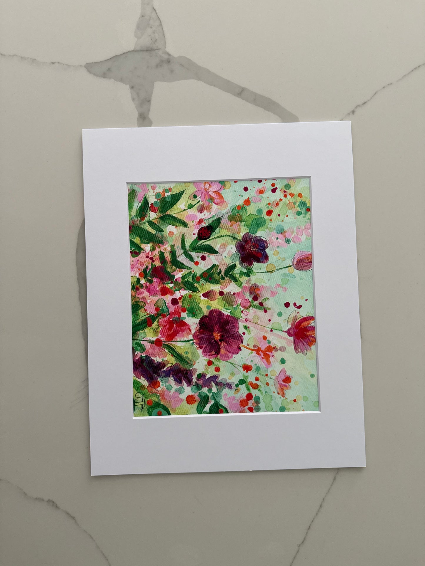 SALE - "Hope is Here in Violet" 10x8" Fine Art Print with Matboard