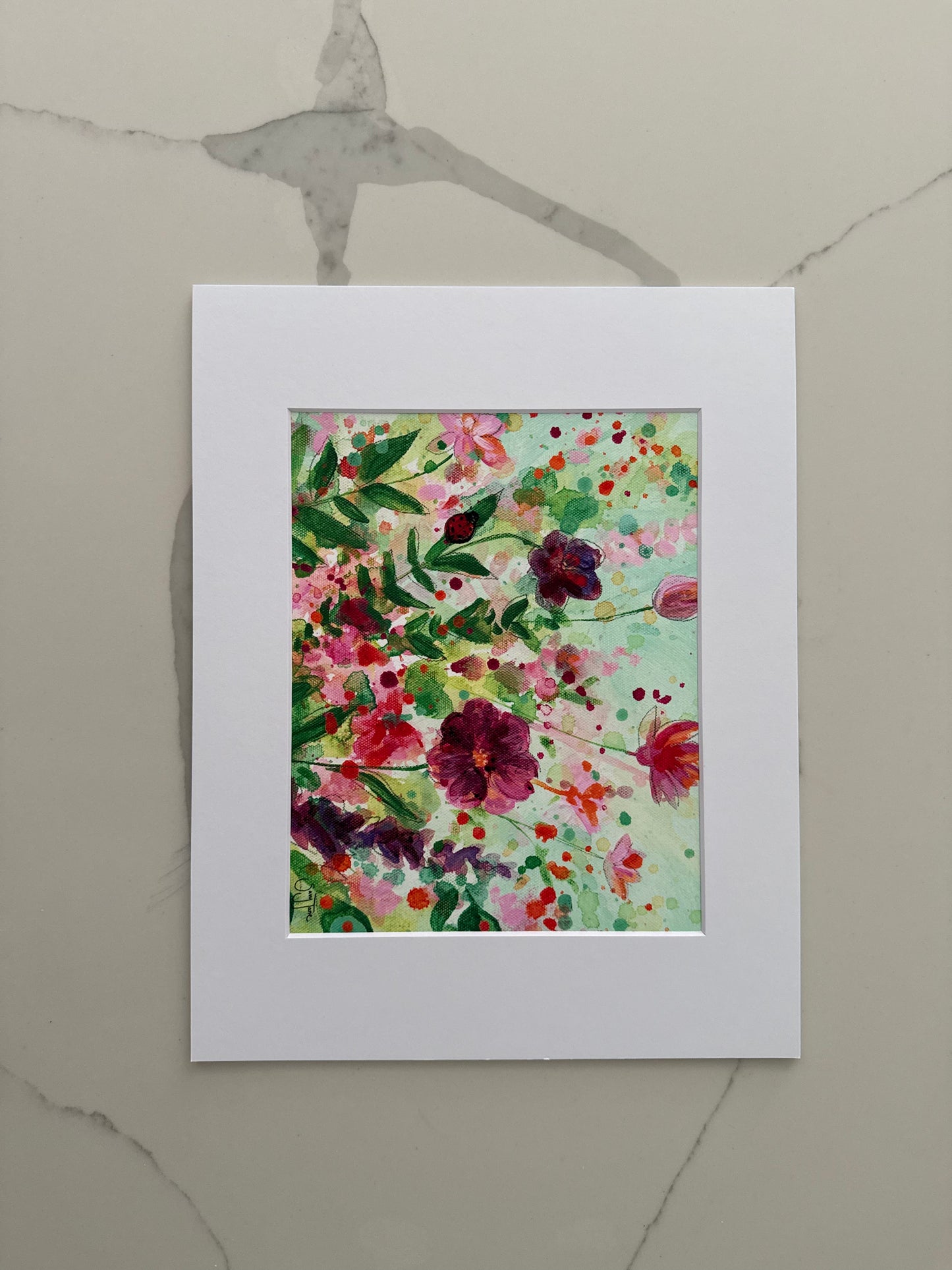 SALE - "Hope is Here in Violet" 10x8" Fine Art Print with Matboard