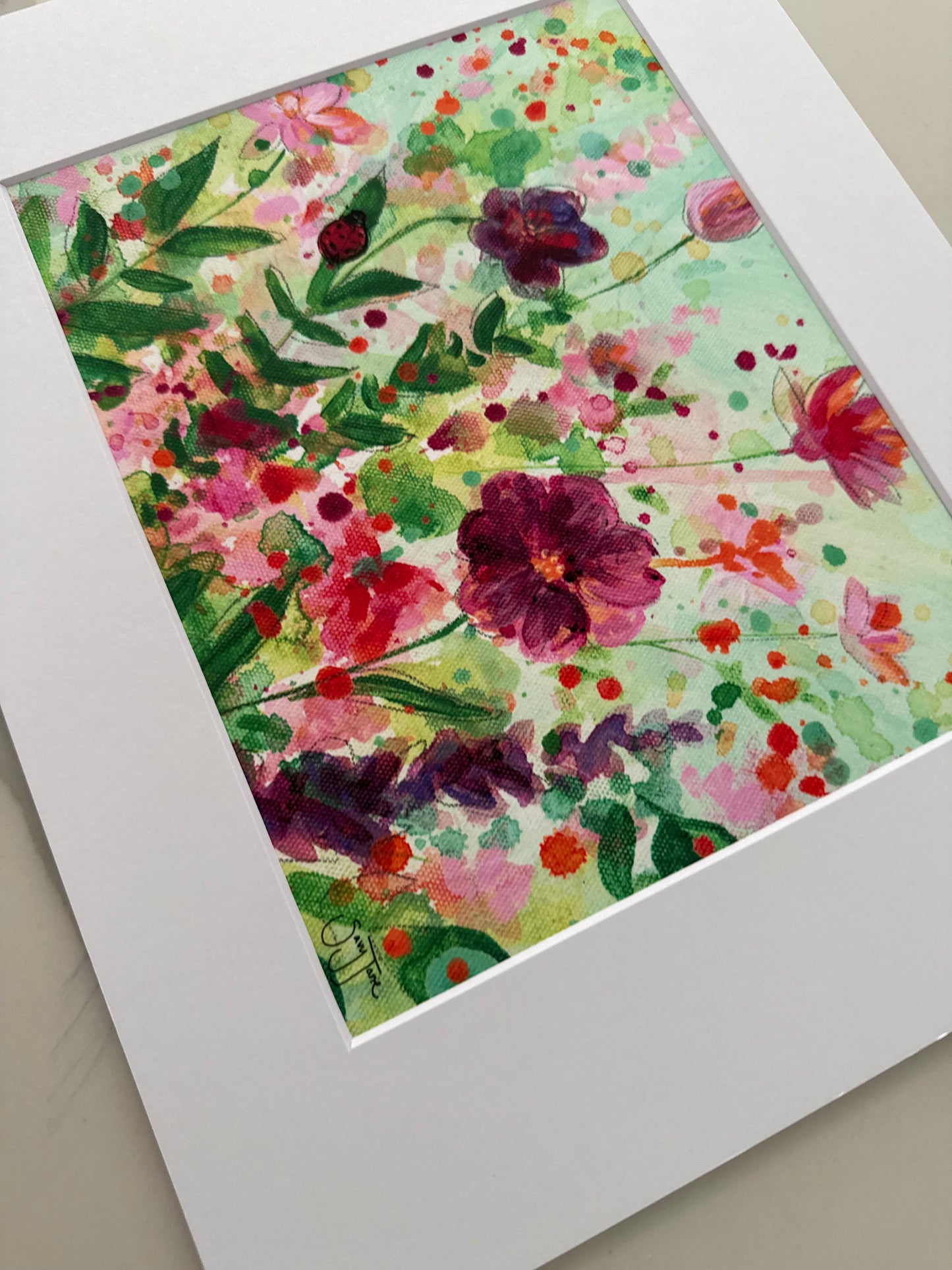 SALE - "Hope is Here in Violet" 10x8" Fine Art Print with Matboard