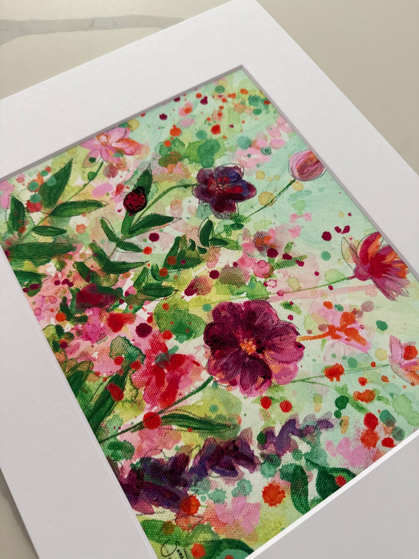 SALE - "Hope is Here in Violet" 10x8" Fine Art Print with Matboard
