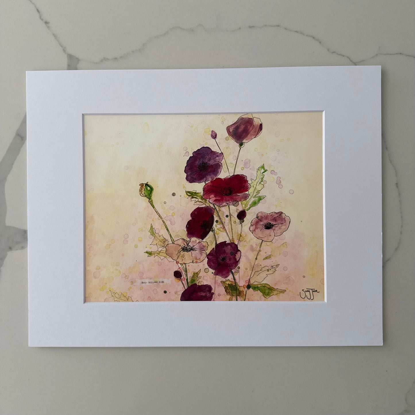 SALE - "Hope Happens Here" 10x8" Fine Art Print with Matboard