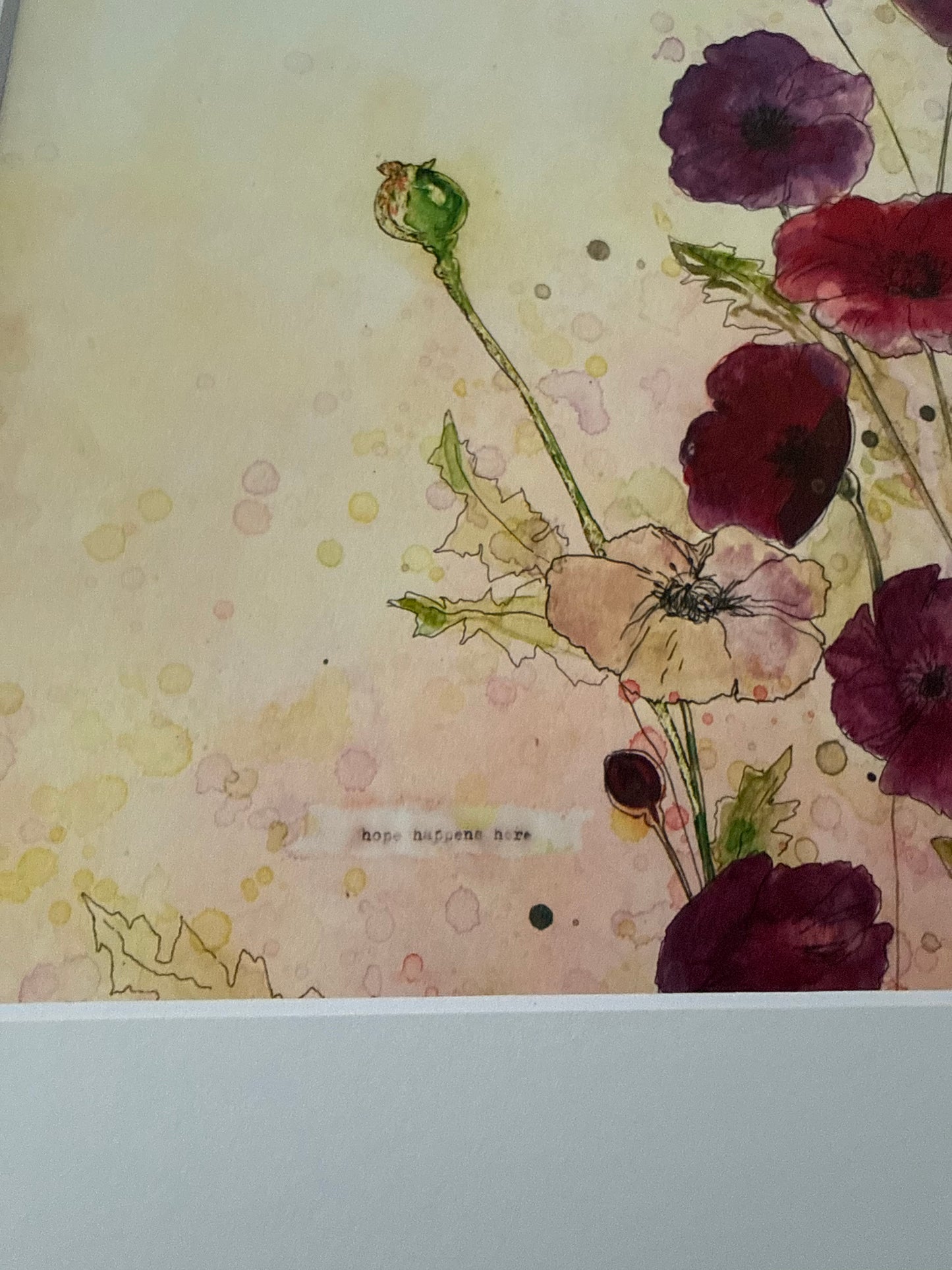 SALE - "Hope Happens Here" 10x8" Fine Art Print with Matboard