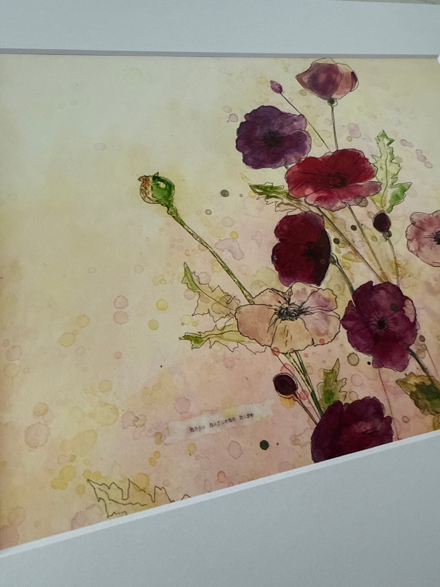 SALE - "Hope Happens Here" 10x8" Fine Art Print with Matboard