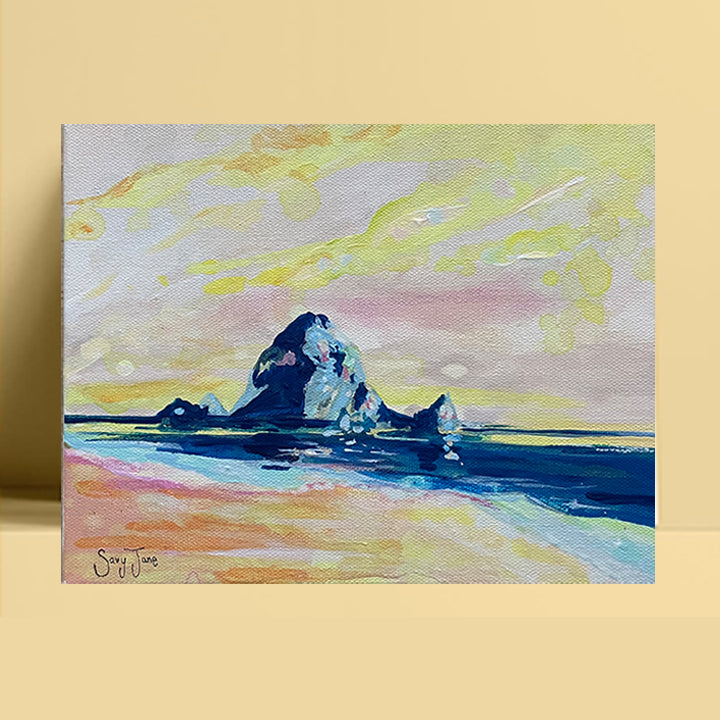 SOLD - "Sorbet Seas" 12x12" Original Painting
