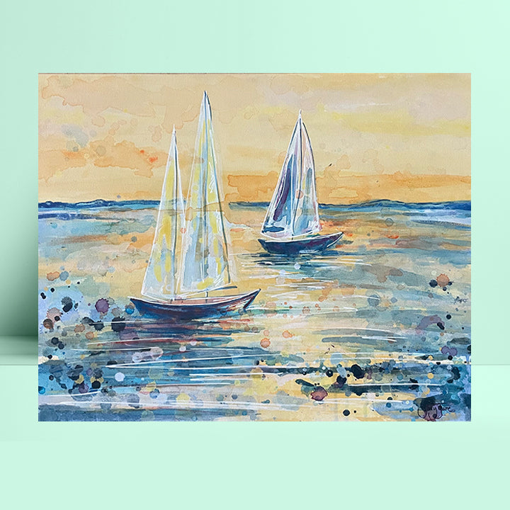 SOLD - "Solace Sails" 20x16" Original Painting