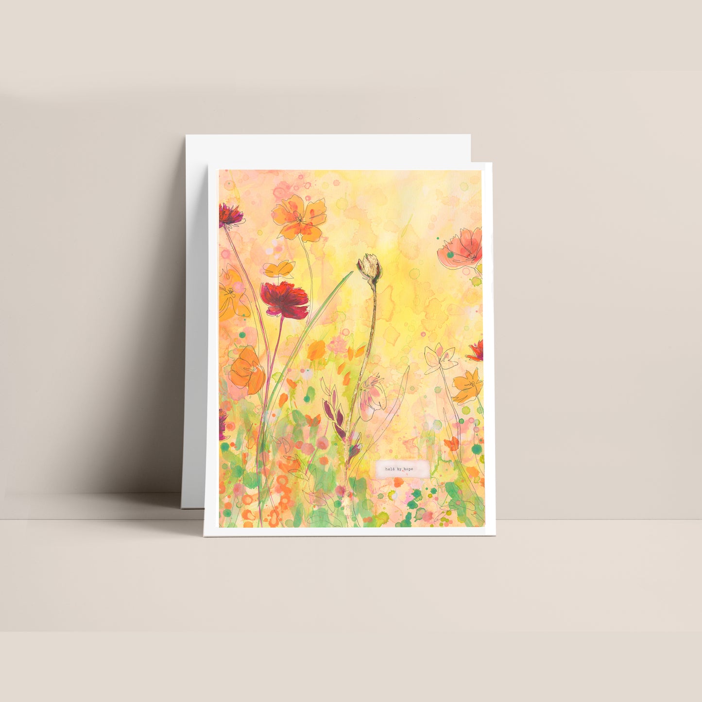 "Held By Hope" 5x7" Greeting Card