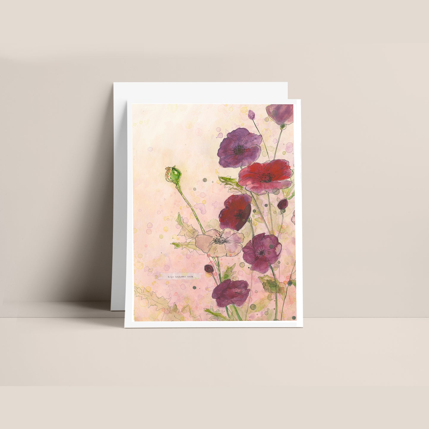 "Hope Happens Here" 5x7" Greeting Card