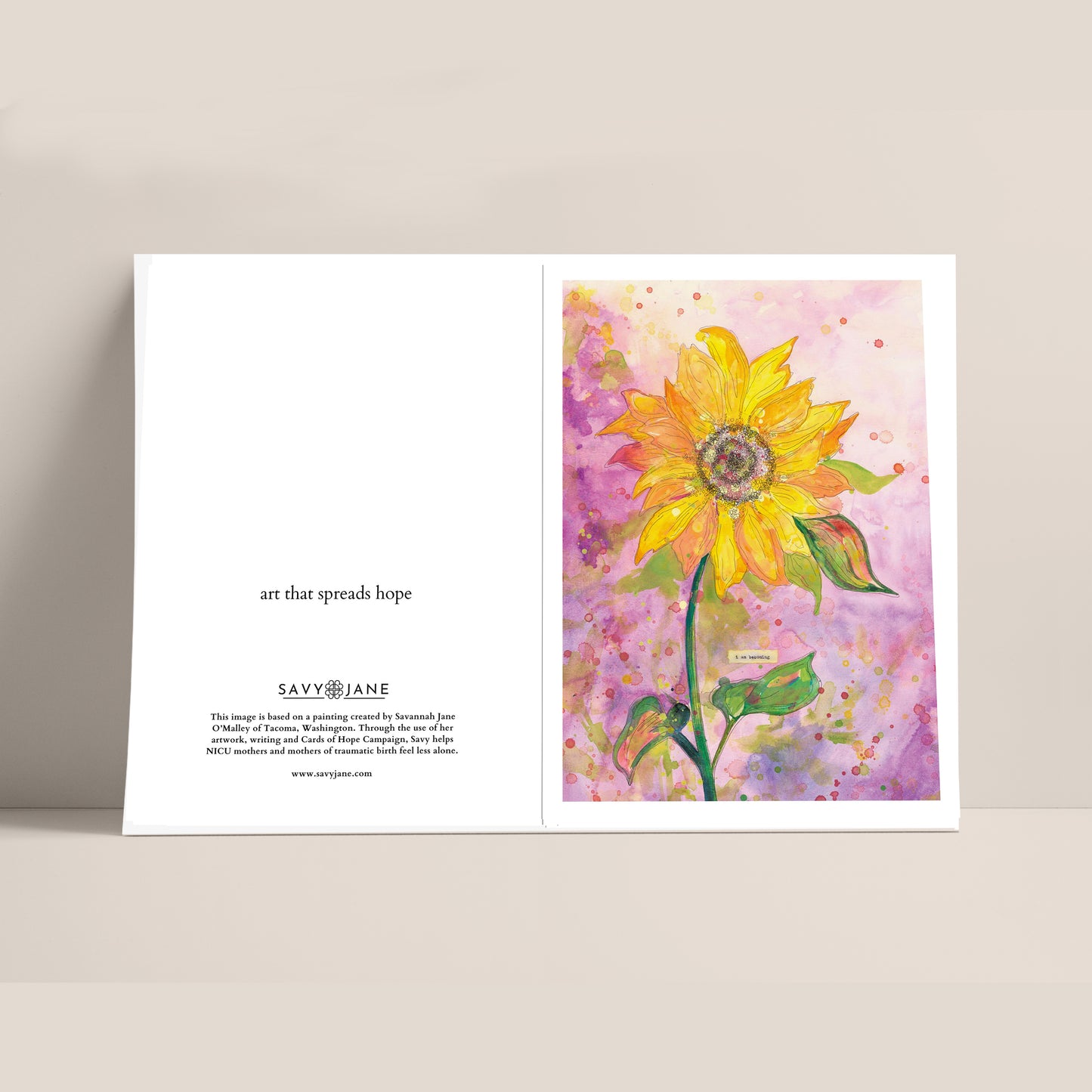 "I Am Becoming" 5x7" Greeting Card