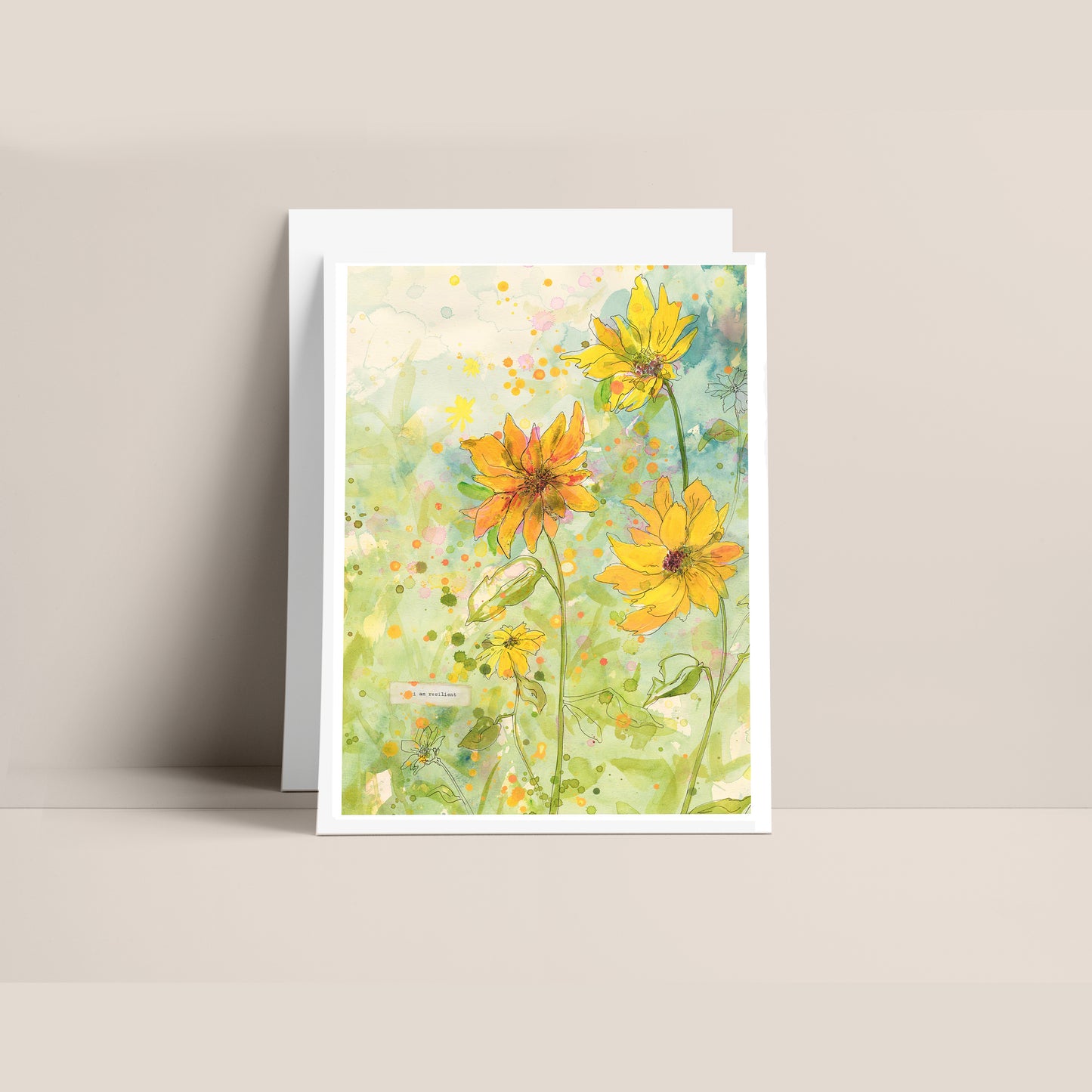 "I Am Resilient" 5x7" Greeting Card