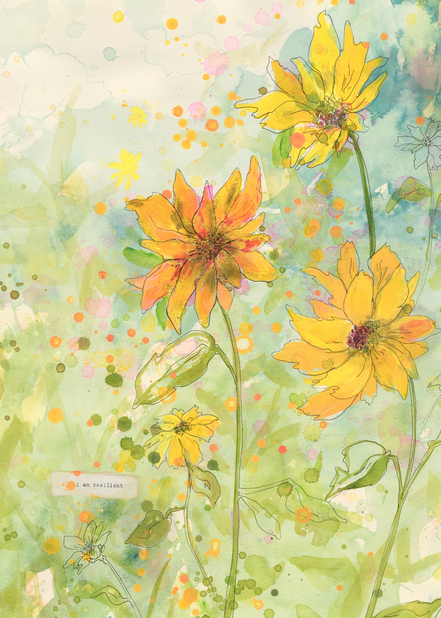"I Am Resilient" 5x7" Greeting Card