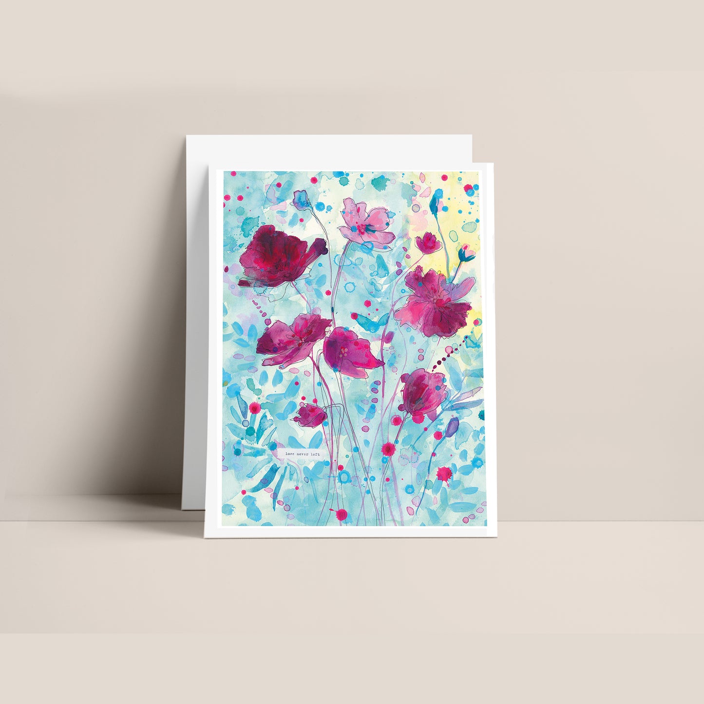 "Love Never Left" 5x7" Greeting Card