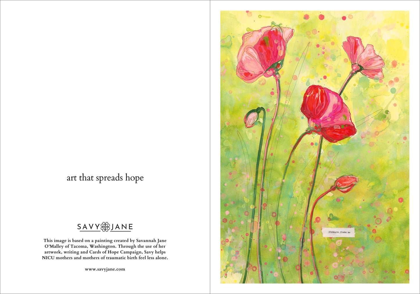 "Strength Finds Us" 5x7" Greeting Card