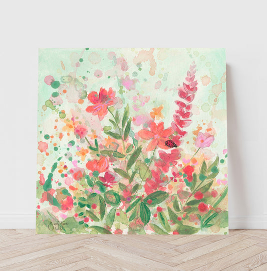"Hope is Here Pink" 12x12" Original Painting