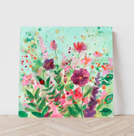 "Hope is Here Violet" 12x12" Original Painting