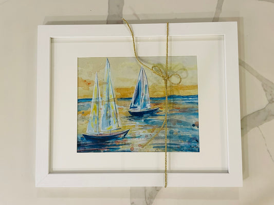 Framed "Solace Sails" Fine Art Print
