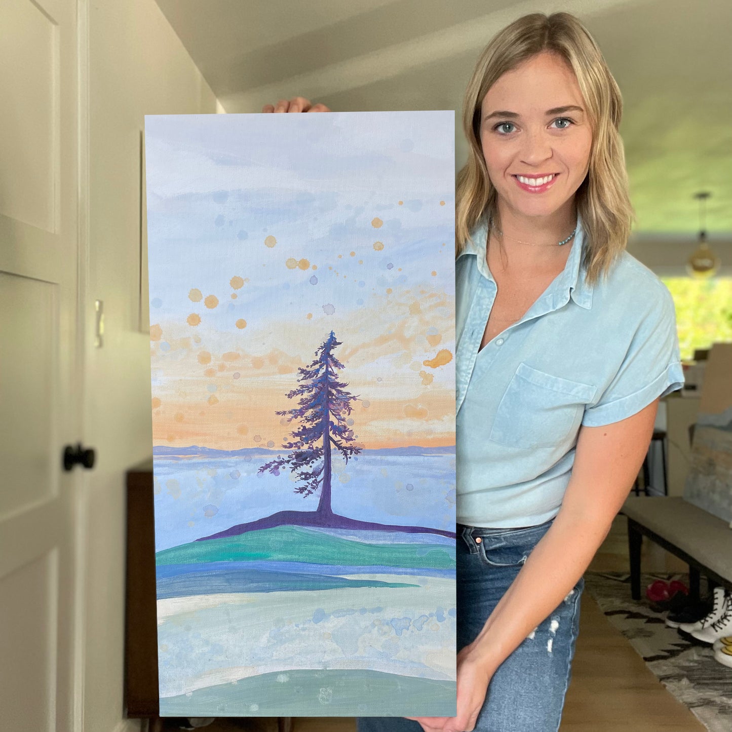 "Light Embrace" 15x30" Original Painting