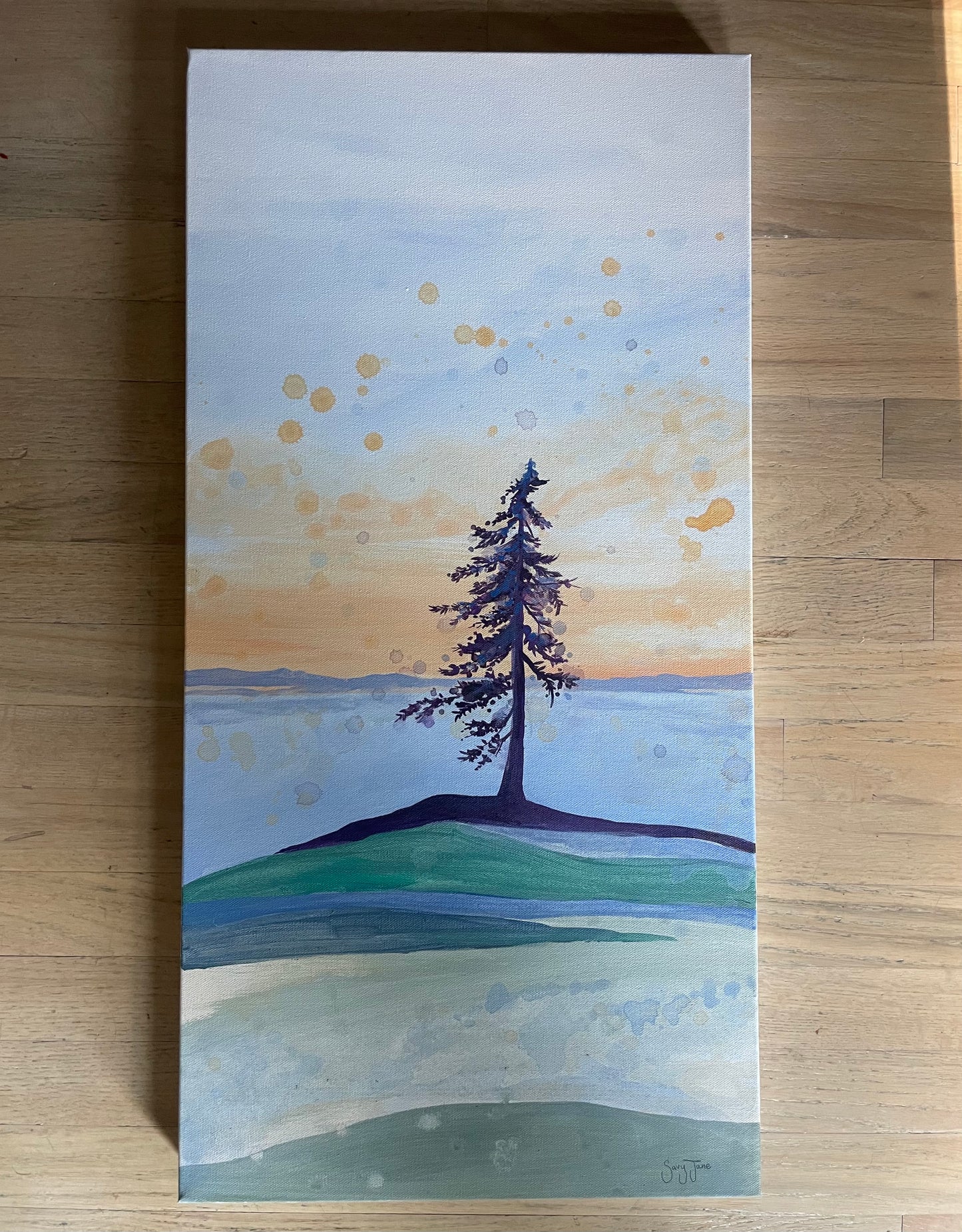 "Light Embrace" 15x30" Original Painting