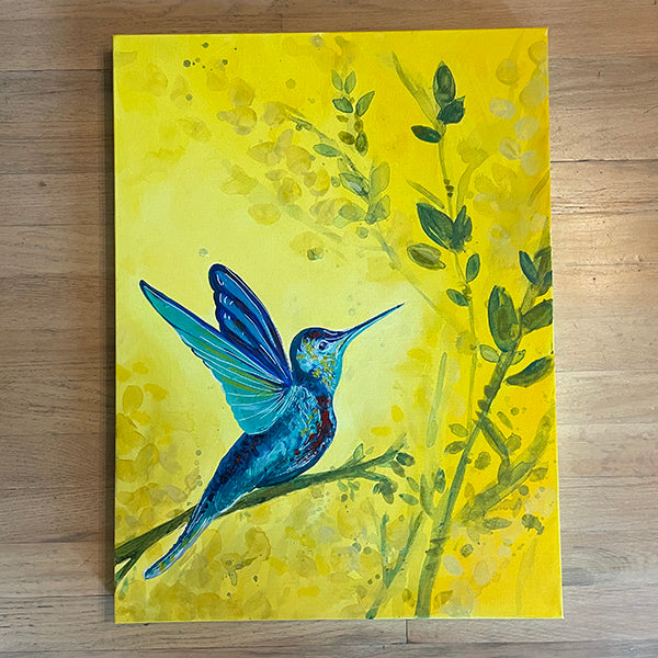 "Resilience in Cobalt II" 18x24" Original Painting