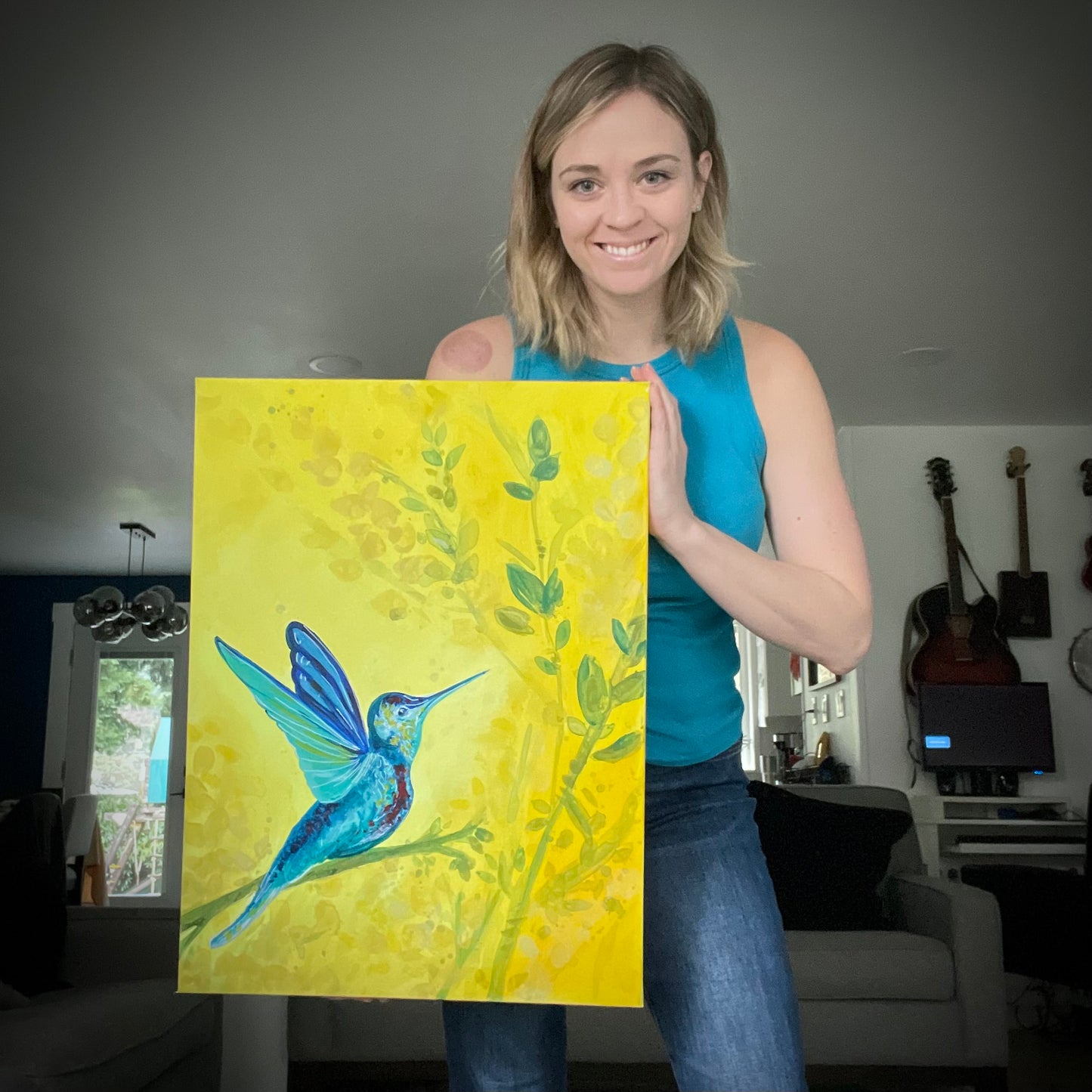 "Resilience in Cobalt II" 18x24" Original Painting