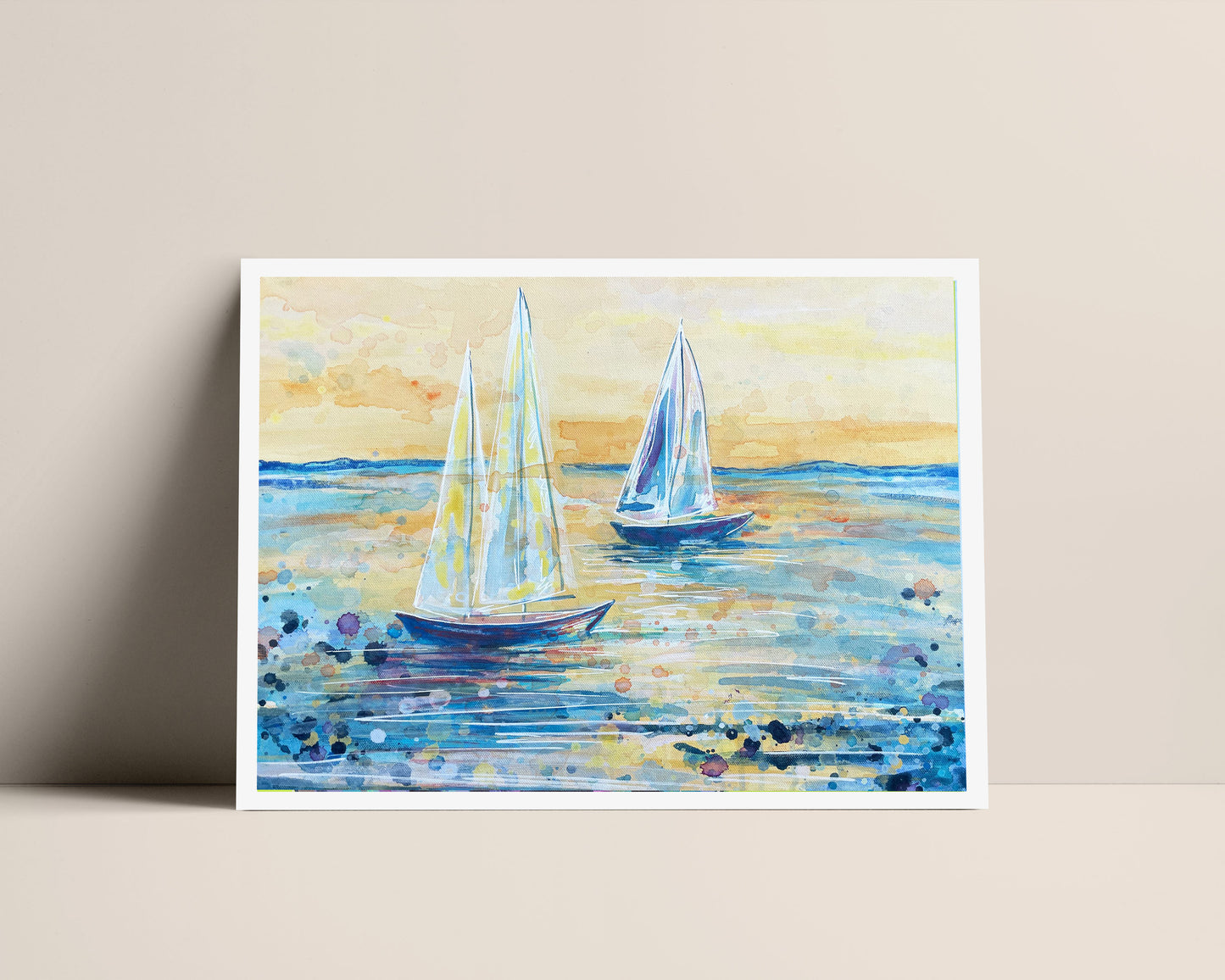 Framed "Solace Sails" Fine Art Print