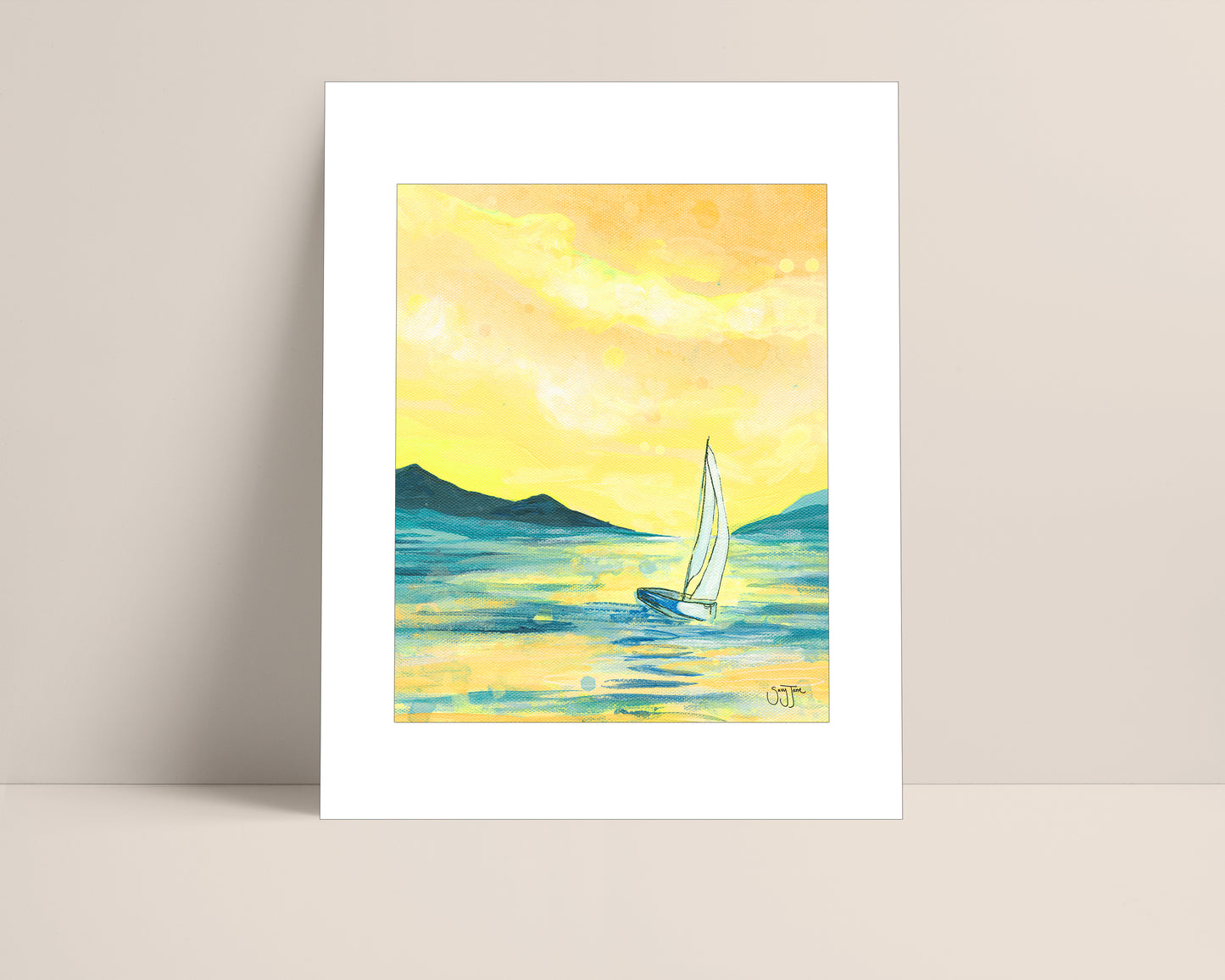 "Solitary Sails" Fine Art Print