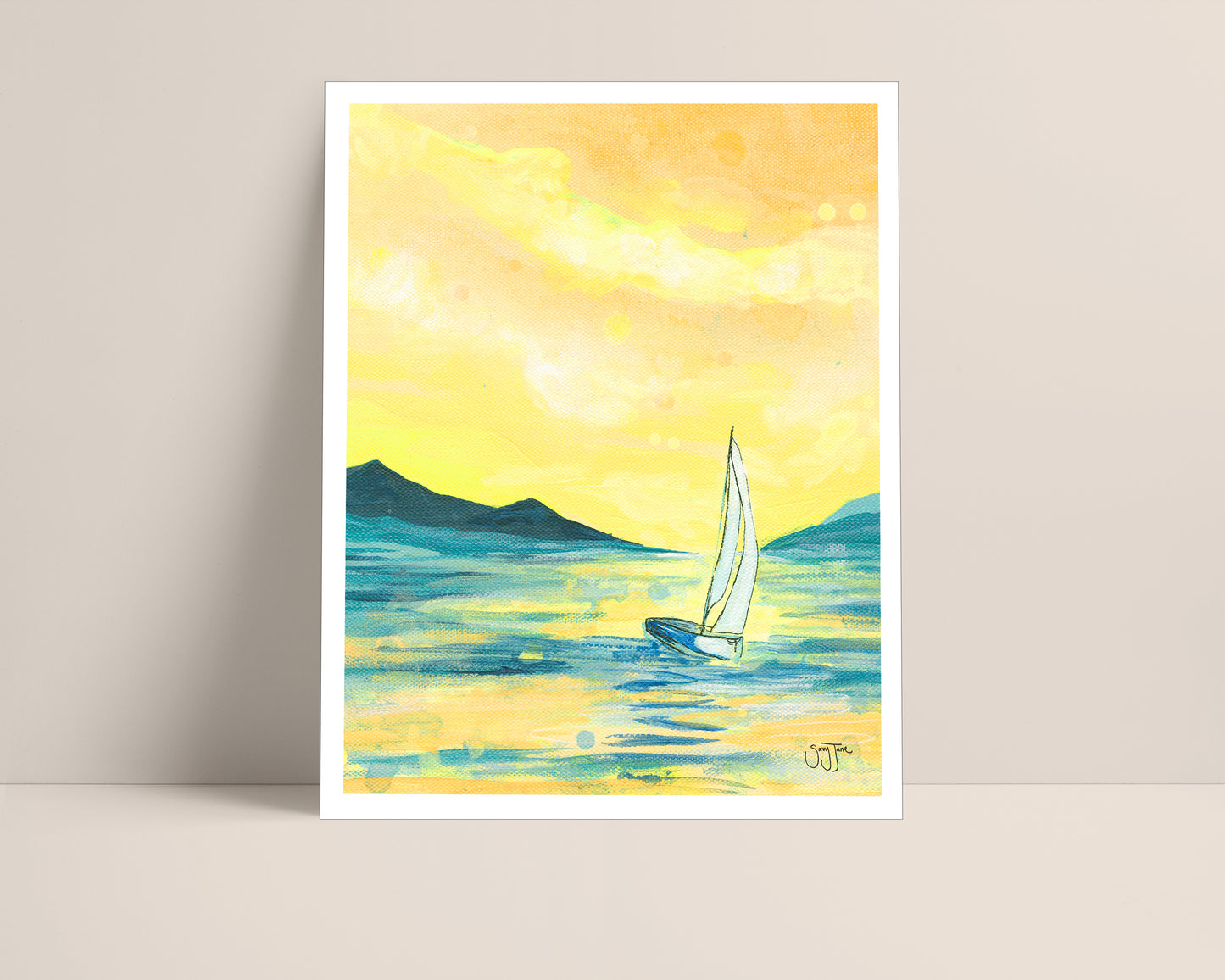 "Solitary Sails" Fine Art Print